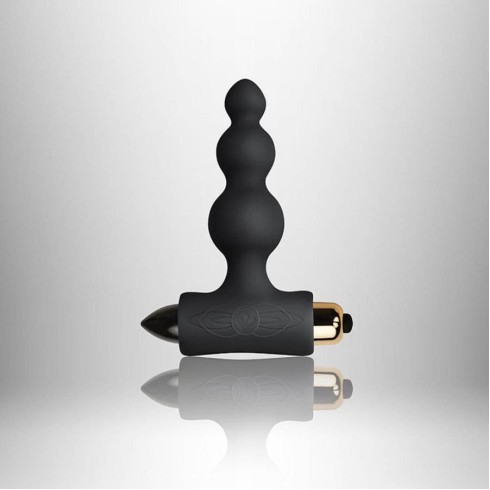 anal, Dildo Anal Cu Vibratii Bubbles Petite Sensations, Negru, 10.5 Cm, pasiune.ro