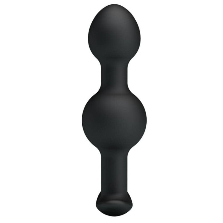 Dop Anal Heavy Balls Silicone Butt Plug 2, Negru, 10 Cm