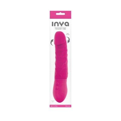 Vibrator Inya Twister, Roz, 23 Cm