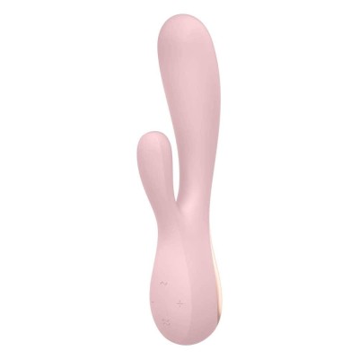 Vibrator Rabbit Mono Flex, Roz, 20 Cm
