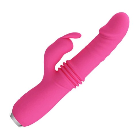 Vibratoare Rabbit, Vibrator Up-down Dorothy, Roz, 19.5 Cm, pasiune.ro