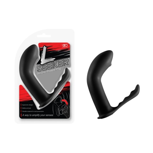 Stimulator Prostata L Seeker, Negru, 8 Cm