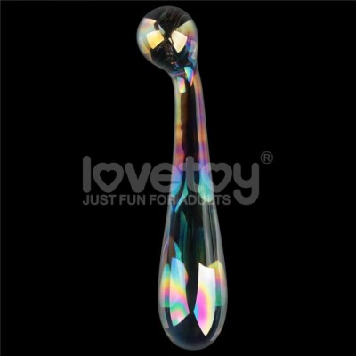 Dildo Sticla Twilight Gleam Glass Dildo- Alluring Arc, Transparent, 17 Cm