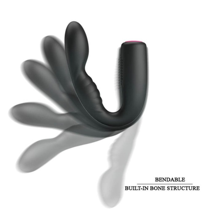 Vibrator Super Flexibil Quintion, Negru, 14 Cm
