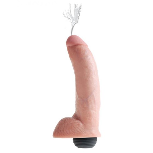 Dildo Realistic Cu Functie De Ejaculare King Cock, Natural, 22 Cm