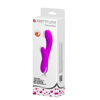 Vibrator Rabbit Cu Functie De Incalzire Cornelius, Violet, 21 Cm