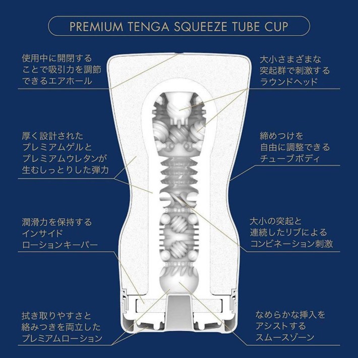 Masturbator Premium Squeeze Tube Cup
