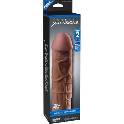 Extensie/manson Penis Mega 2 Extension, Brun, +5 Cm