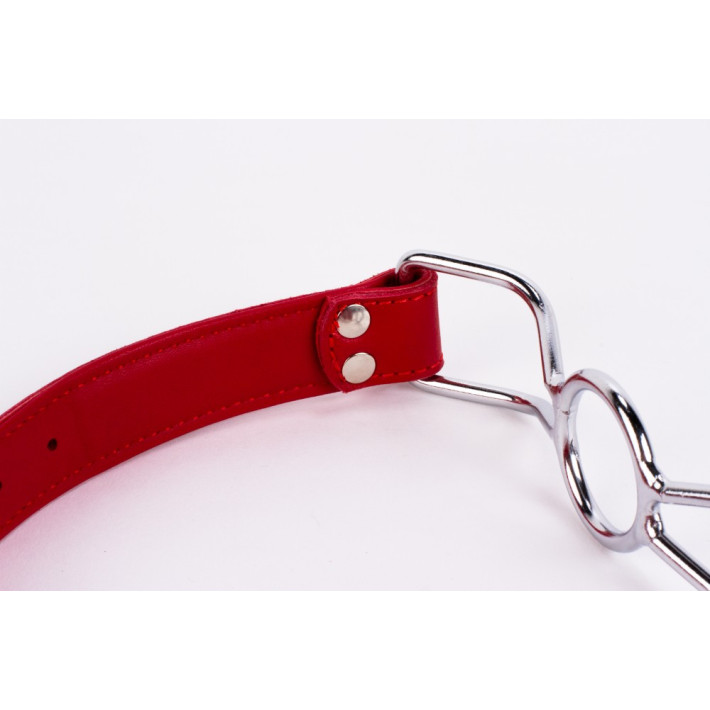 Calf Softy Leather Top And Lamb Leather Padding With Stainless Steel Mouth Piece Red 7