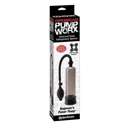 PipeDream, Pompa Penis Pentru Incepatori Beginners Power Pump, Brun, pasiune.ro