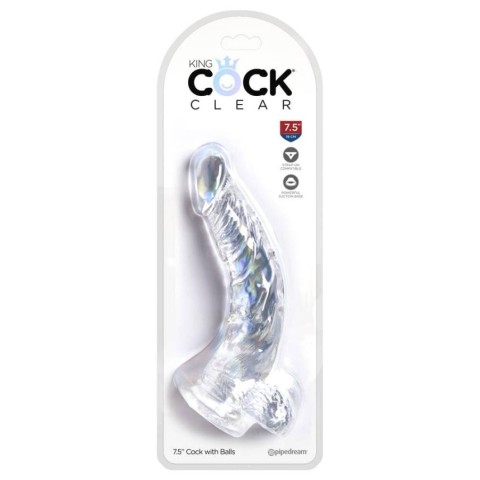 Pagina 9 - Dildouri Clasice, Dildo Clasic Cu Testicule King Cock, Transparent, 19 Cm, pasiune.ro