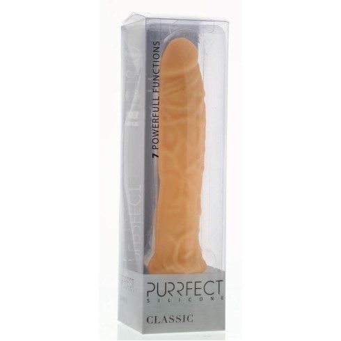 silicone, Vibrator Realistic Silicone Classic, Natural, 21.5 Cm, pasiune.ro