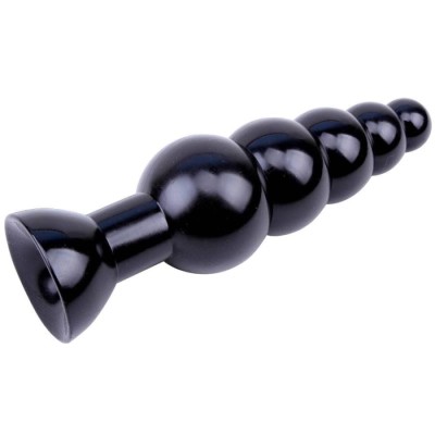 Dop Anal Large Anal Bead, Negru, 18.5 Cm