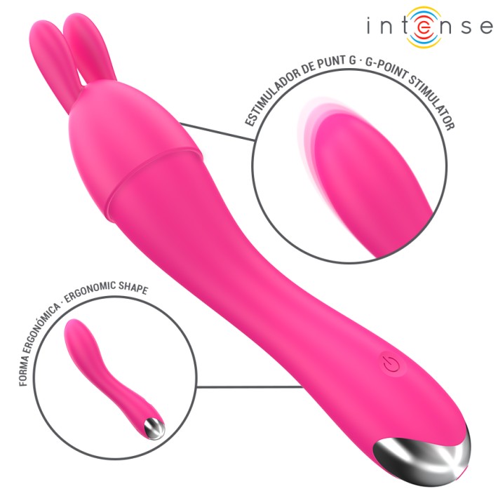 Vibrator Cher Intense, Capete Interschimbabile Roz 6