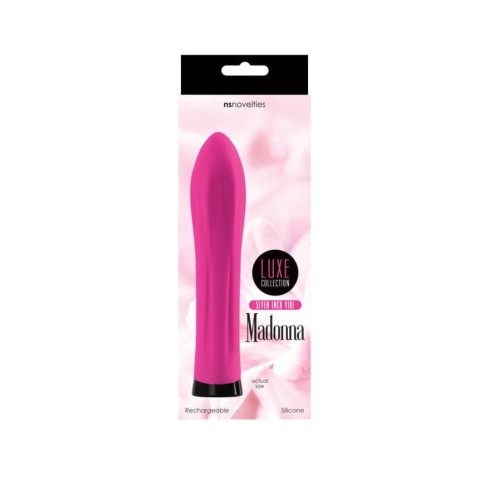 vibrator, Vibrator Luxe Madonna Straight Seven, Roz, 18.5 Cm, pasiune.ro
