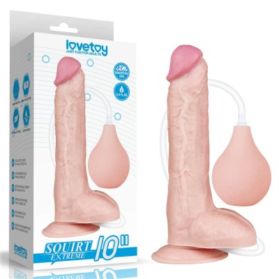 Dildo Clasic Cu Functie Ejaculare Squirt Extreme, Natural, 25 Cm