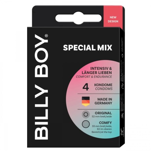prezervative, Prezervative Billy Boy Special Mix 4 Buc, pasiune.ro