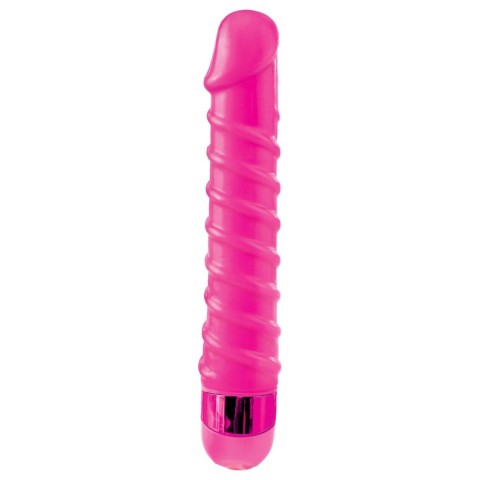Vibratoare Clasice, Vibrator Candy Twirl Massager, Roz, 16.5 Cm, pasiune.ro