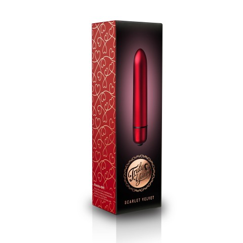 Vibratoare Oua Si Gloante, Glont Vibrator Truly Yours Scarlet Velvet, 9 Cm, pasiune.ro