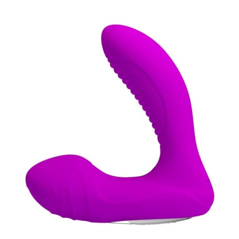 Jucarii Barbati, Stimulator Prostata Cu Functie Incalzire Lillian, Violet, 12 Cm, pasiune.ro