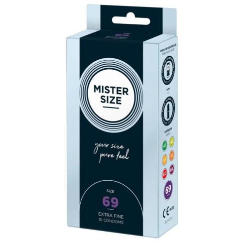 latex, Mister Size 69 Mm Condoms 10 Pieces, pasiune.ro