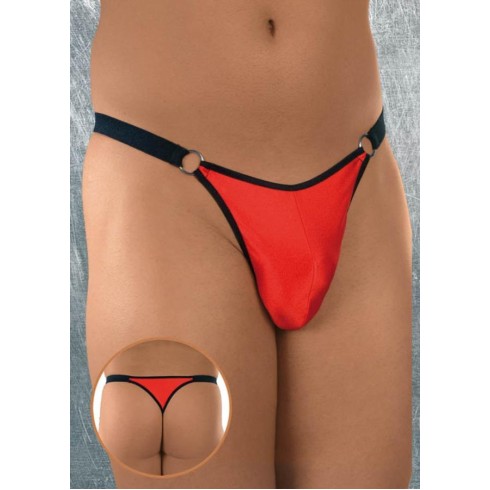 thong, Chiloti String, Rosu Cu Negru, S/l, pasiune.ro