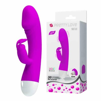 Vibrator Rabbit Will, Violet, 18 Cm