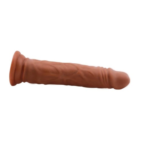 21, Dildo Clasic Cu Ventuza Lascivious Dildo, Bronz, 21 Cm, pasiune.ro