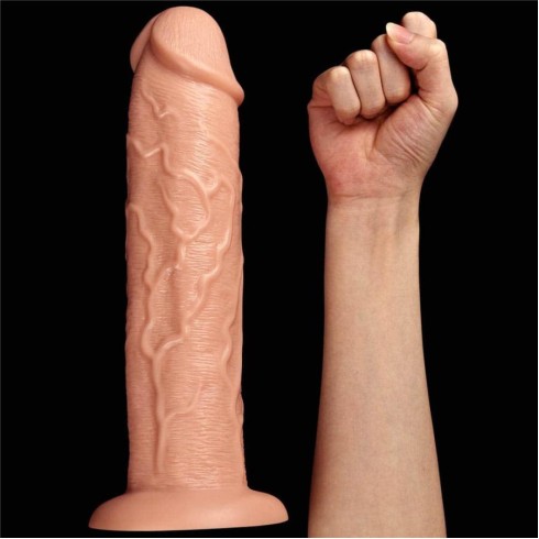 dildo, Vibrator Realistic King-size, Natural, 28 Cm, pasiune.ro