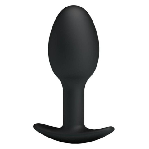 Dildouri Anale, Dop Anal Heavy Balls Silicone Butt Plug 1, Negru, 8 Cm, pasiune.ro