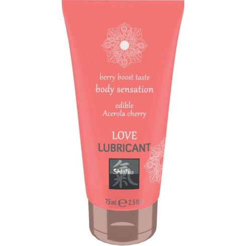 shiatsu, Lubrifiant Comestibil - Acerola Cherry, 75 Ml, pasiune.ro