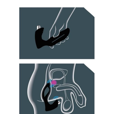 Jucarii Barbati, Vibrator Anal Xpander X4, Marimea M, Negru, pasiune.ro