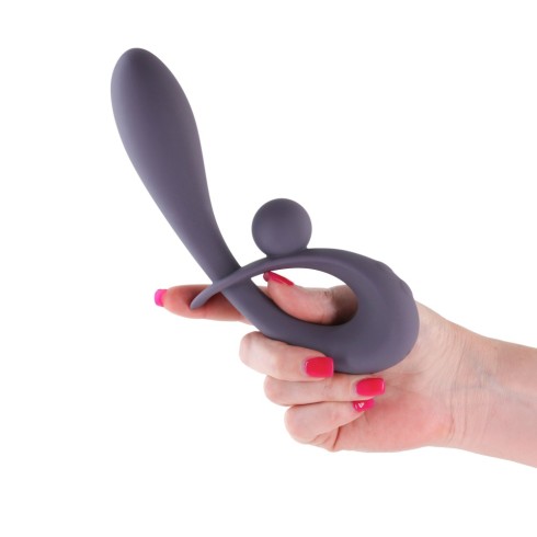 Vibrator Punctul G Secrets Forte, Cenusiu, 20 Cm