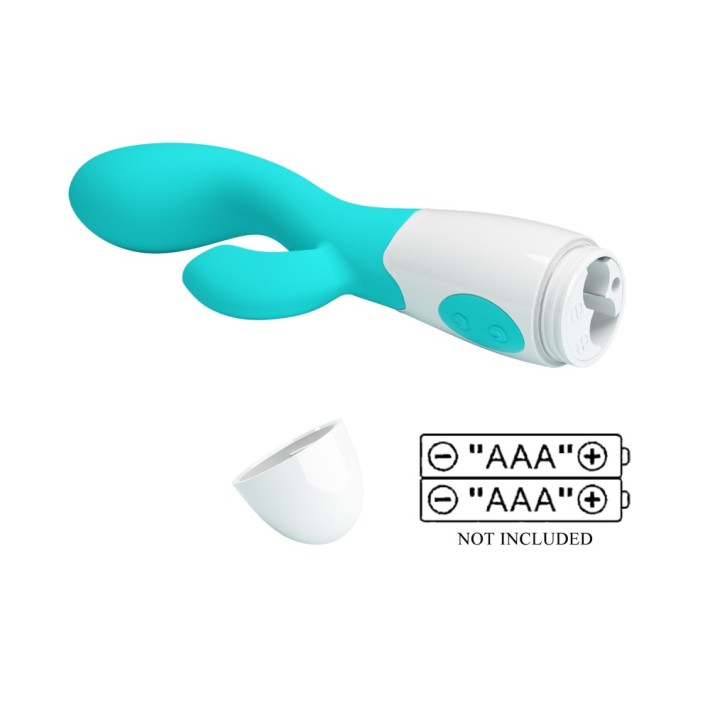 Vibrator Rabbit Brighty, Turcoaz, 20 Cm 7