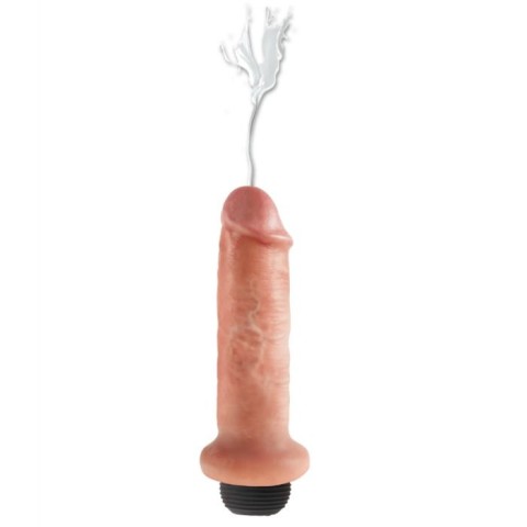 King Cock, Dildo Clasic Cu Functie Ejaculare King Cock, Natural, 15 Cm, pasiune.ro