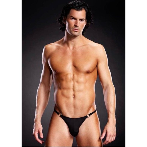 Chiloti Jock Strap Microfibra Cu Inele Metalice L/xl