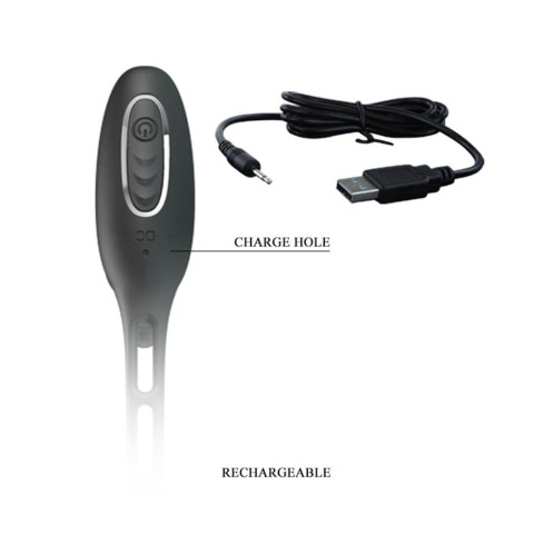 Vibratoare Anale, Inel Penis Si Stimulator Anal Cu Vibratii, Negru, pasiune.ro