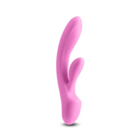 Vibratoare Duble, Vibrator Rabbit Obsession Bonnie, Roz Deschis, 19.5 Cm, pasiune.ro