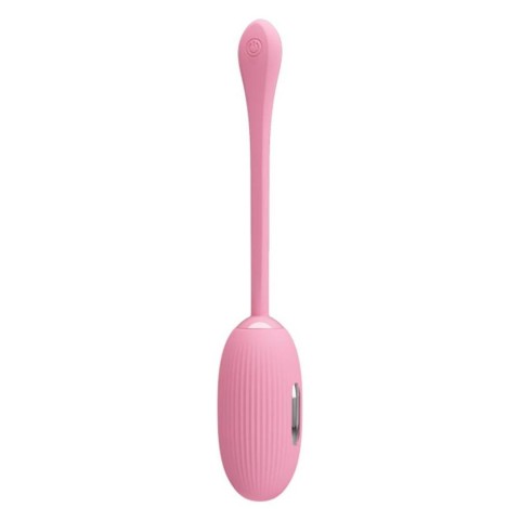 Electric Sex, Ou Vibrator Doreen Electro Fun + App, Roz Pudrat, 19 Cm, pasiune.ro