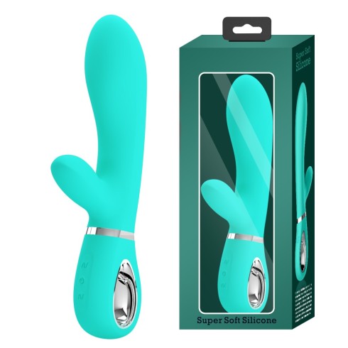 pretty, Vibrator Rabbit Thomas, Verde, 20.5 Cm, pasiune.ro