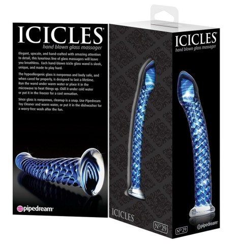 Dildouri Sticlametal, Dildo Clasic Din Sticla Icicles No. 29, pasiune.ro