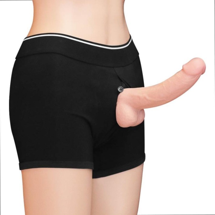 Boxeri Pentru Strap-on Handy Strapon Shorts, Negru, Xs/s (talie 71-82 Cm)