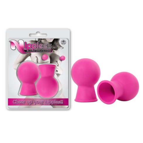 silicone, Nippless Silicone Nipple Sucker Set Of 2pcs Pink, pasiune.ro