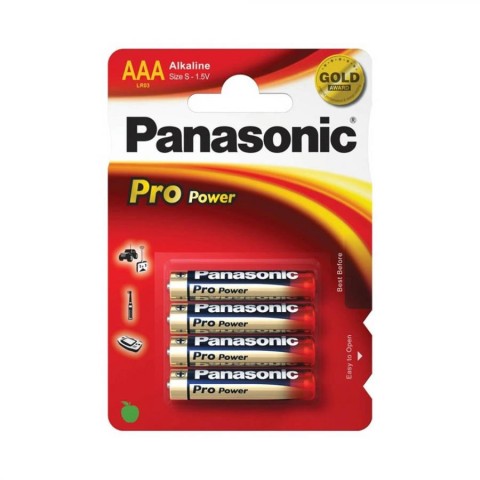 Accesorii vibratoare, Set 4 Baterii Alcaline Aaa Panasonic Pro Power, pasiune.ro