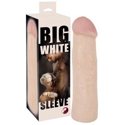 Extensie/manson Penis Big White, Natural, 22 Cm