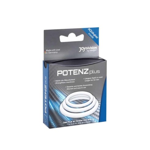 set, Set 3 Inele Penis Potenzplus, S, M, L, Transparent, pasiune.ro