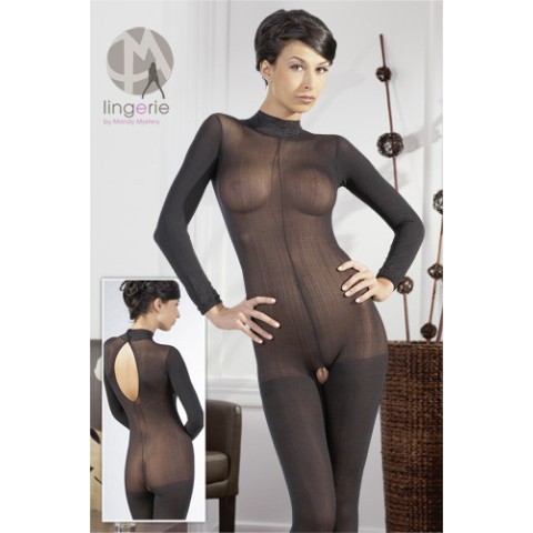 Bodystocking Catsuit, Catsuit Decupat Sexy, Negru, M/l, pasiune.ro