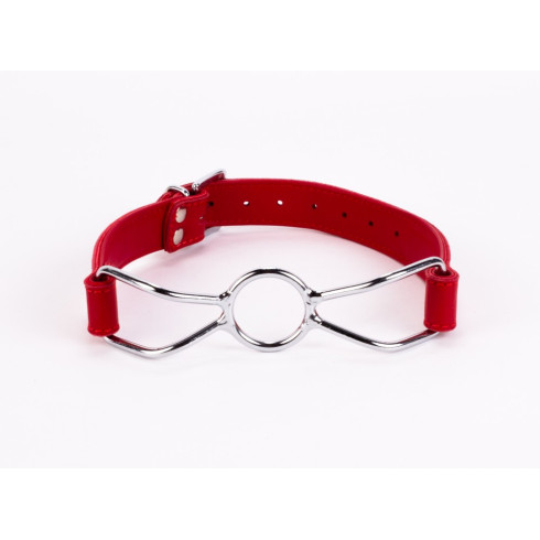 mouth, Calf Softy Leather Top And Lamb Leather Padding With Stainless Steel Mouth Piece Red, pasiune.ro