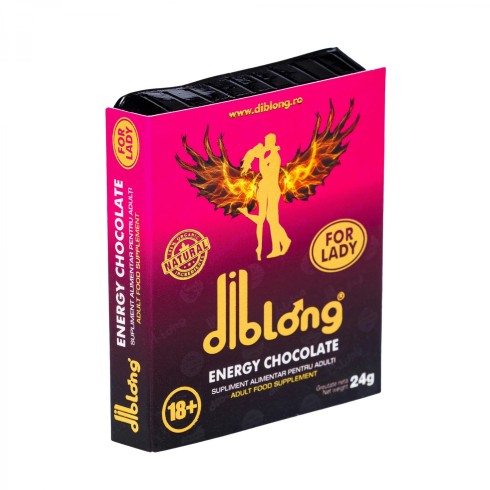 afrodisiac, Ciocolata Afrodisiac Diblong Energy Chocolate, Pentru Femei, 24 Gr, pasiune.ro