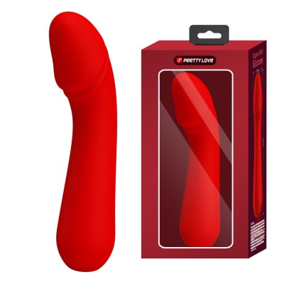 Vibrator Punctul G Cetus, Rosu, 15 Cm